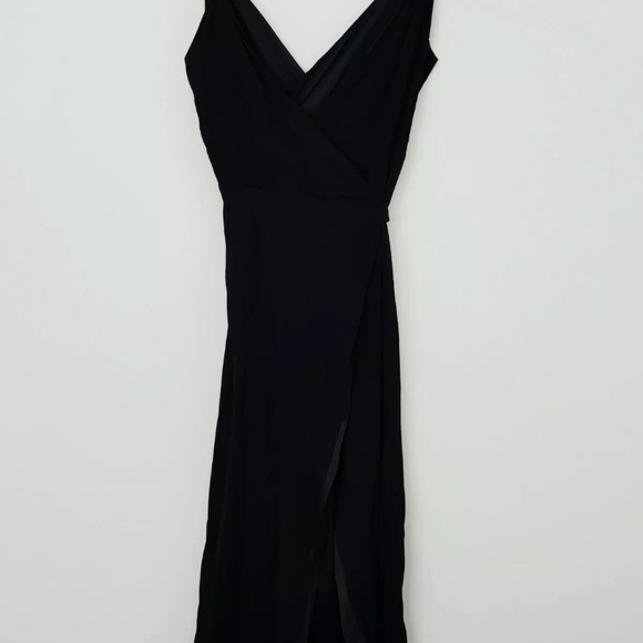 KOOKAI Womens Size 34 or 6 / US 2 Black Huntington Wrap Dress - Picture 8 of 12